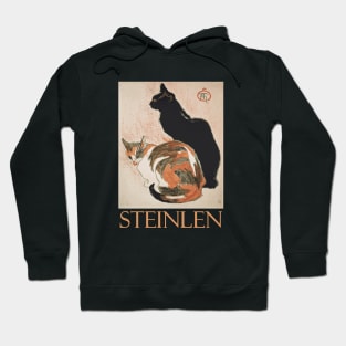 Two Cats by Théophile Steinlen Hoodie